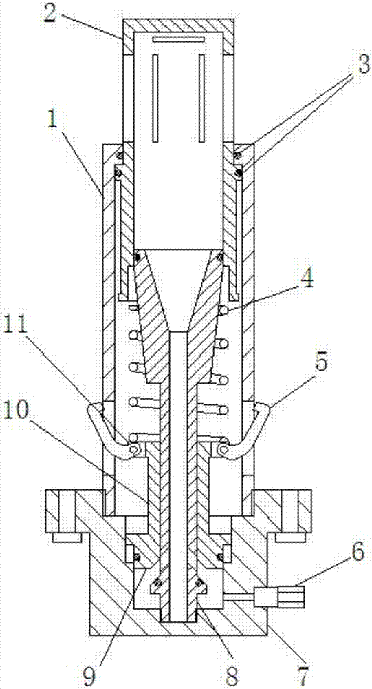 Built-in superfine dry powder fire-extinguishing device