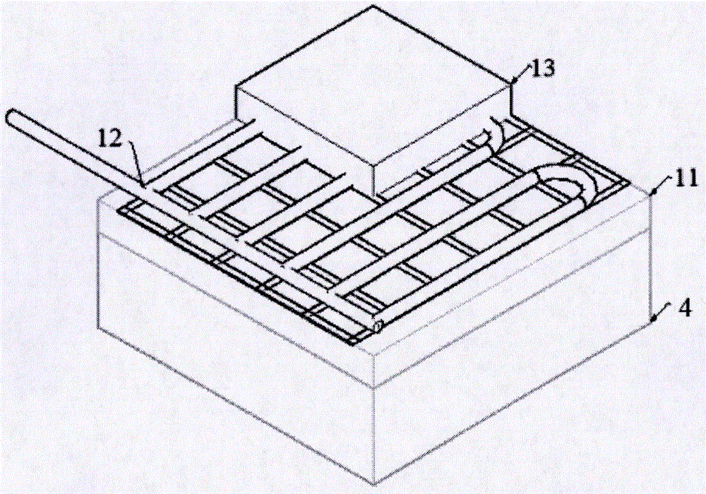 Snow melting system for asphalt concrete pavement