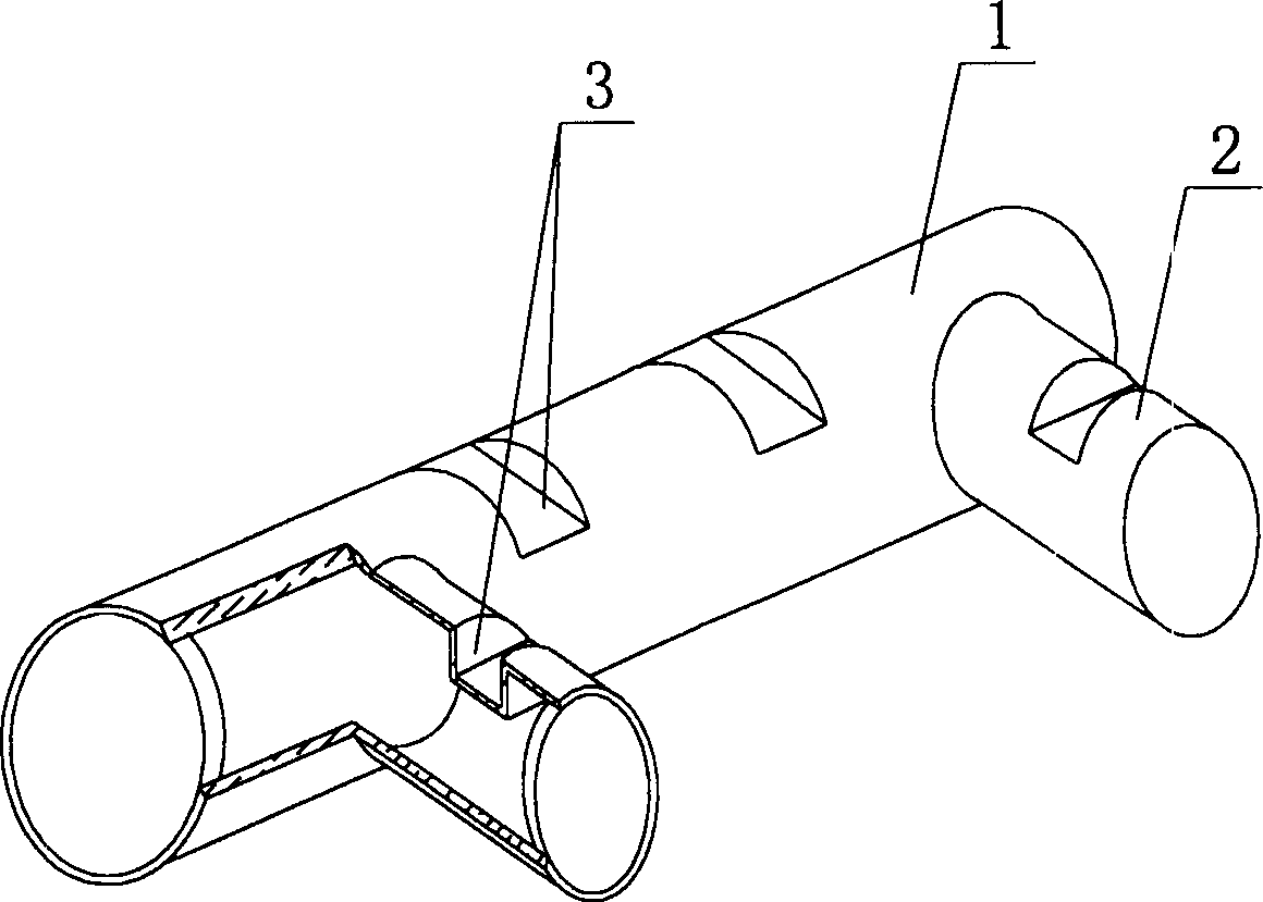 Light tube for filling bidirectional-rib steel bar reinfored concrete