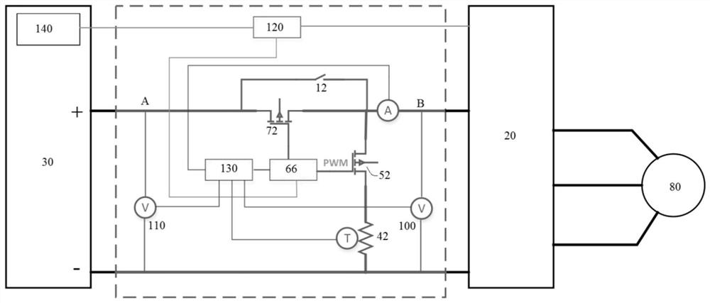 Feedback current control device and aerial work vehicle