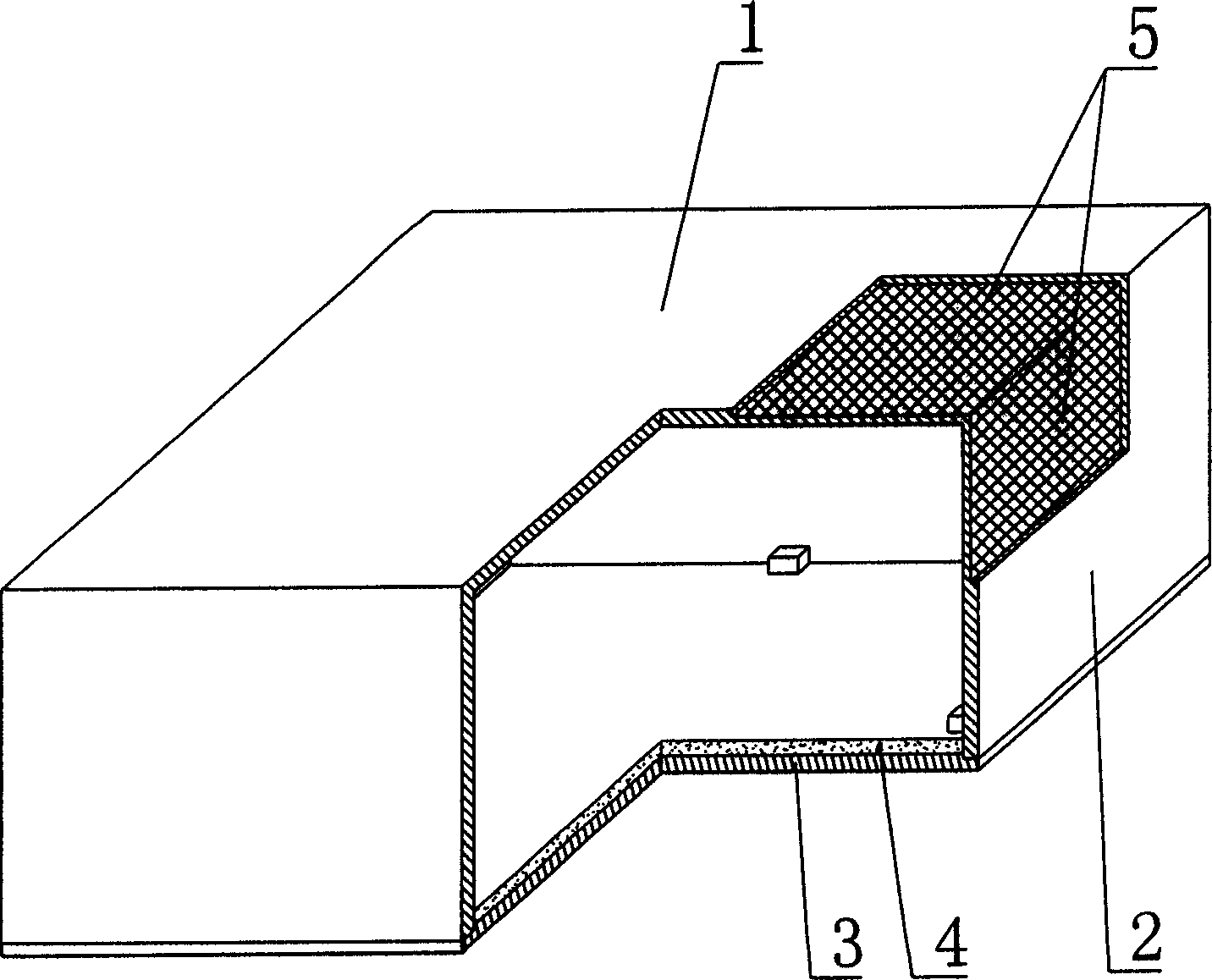 Hollow cavity shuttering member