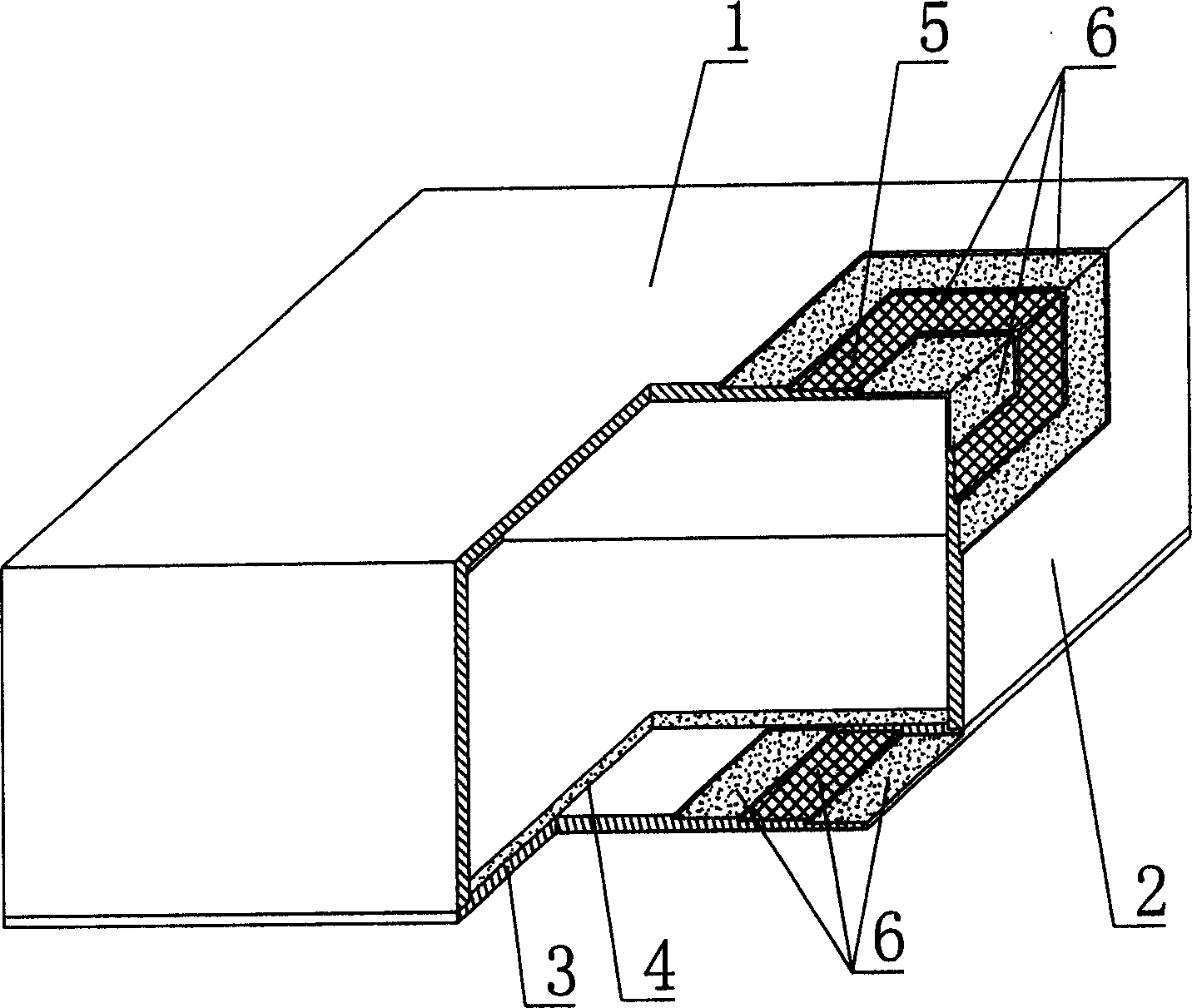 Hollow cavity shuttering member