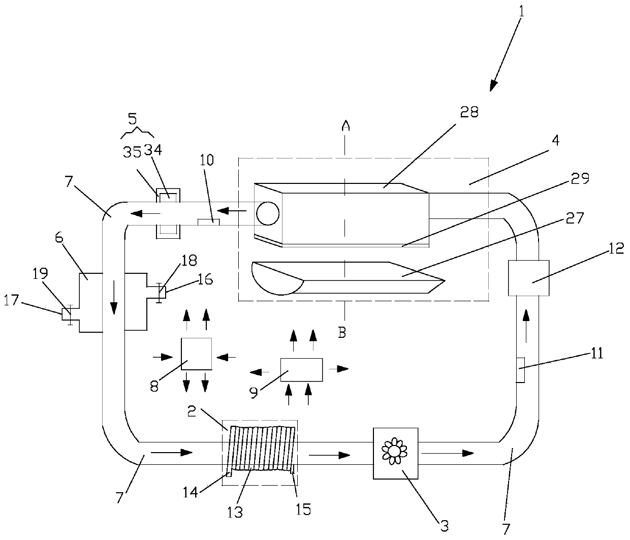 Solar trough type heat accumulation type magnetic fluid thermomagnetic convective circulation double power generation system and device