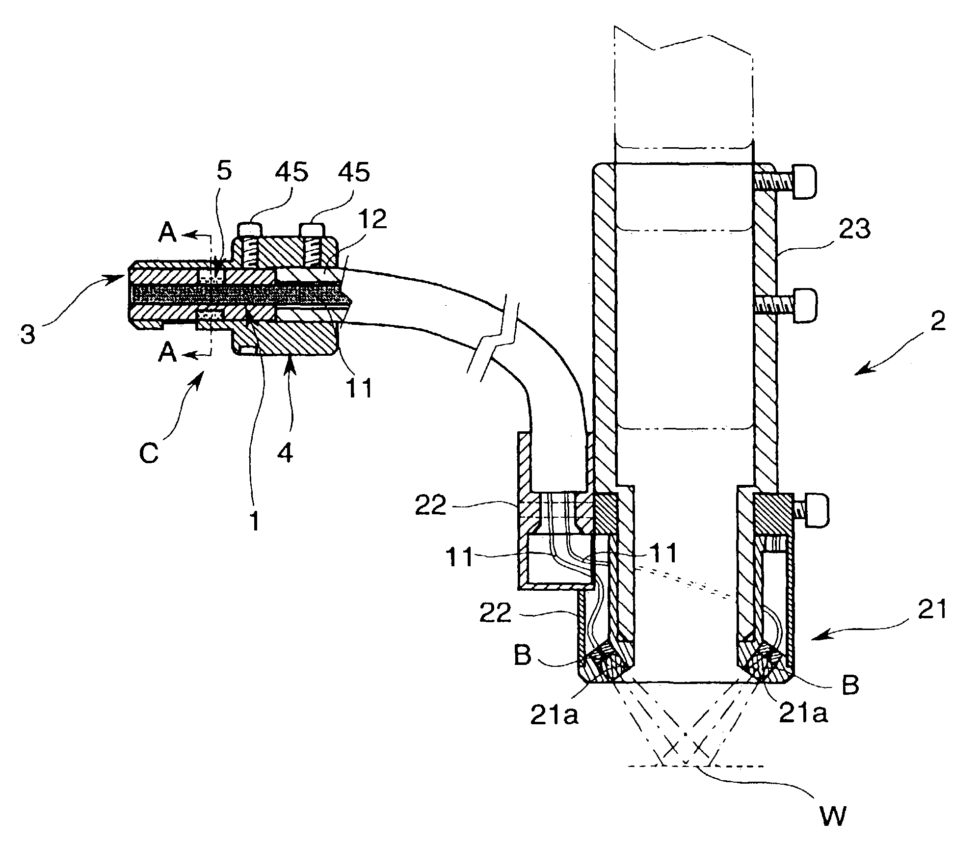 Optical fiber holder and optical fiber holding method