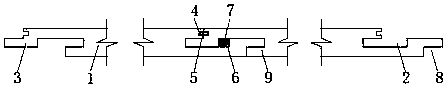 Home splicing-type wood floor