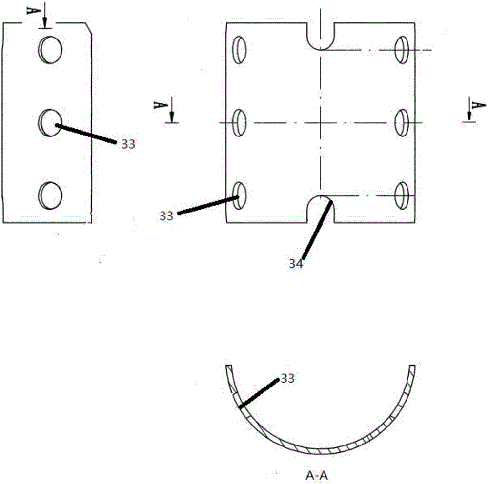 Meshing teeth-shaped anti-aging lateral stabling rod liner bushing