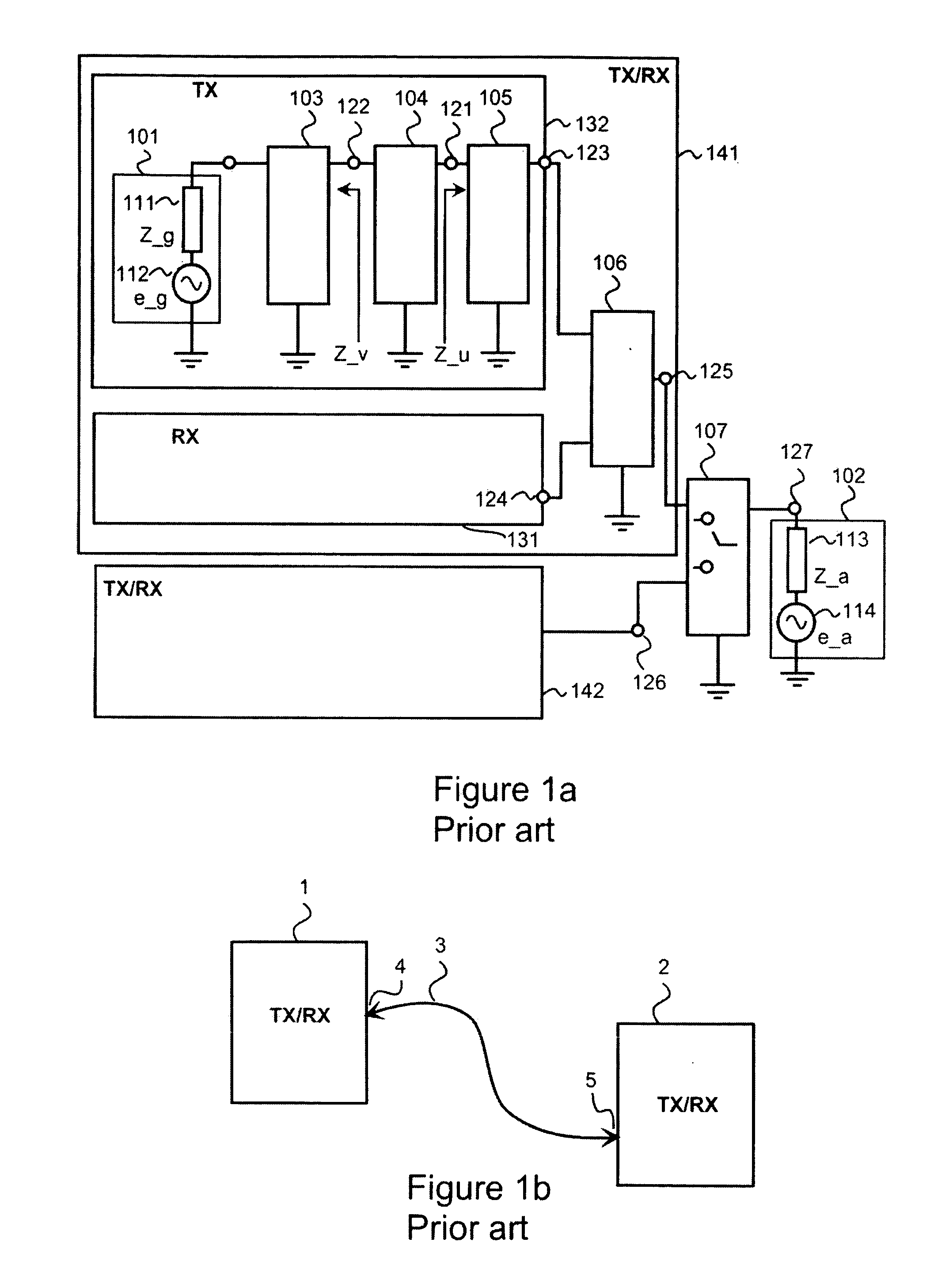 Method and arrangement for performing analog signal processing and measuring between a signal source and a load