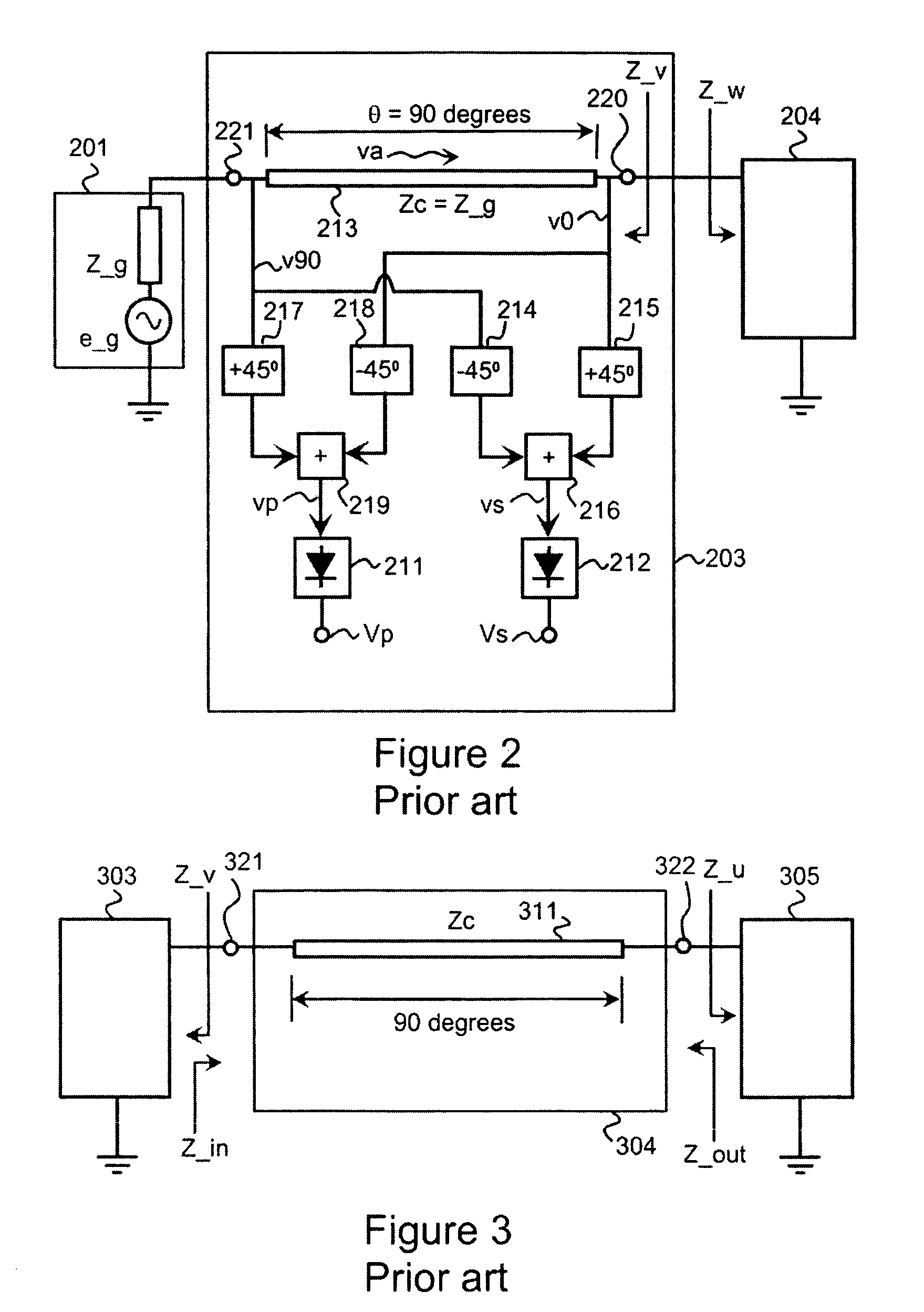 Method and arrangement for performing analog signal processing and measuring between a signal source and a load