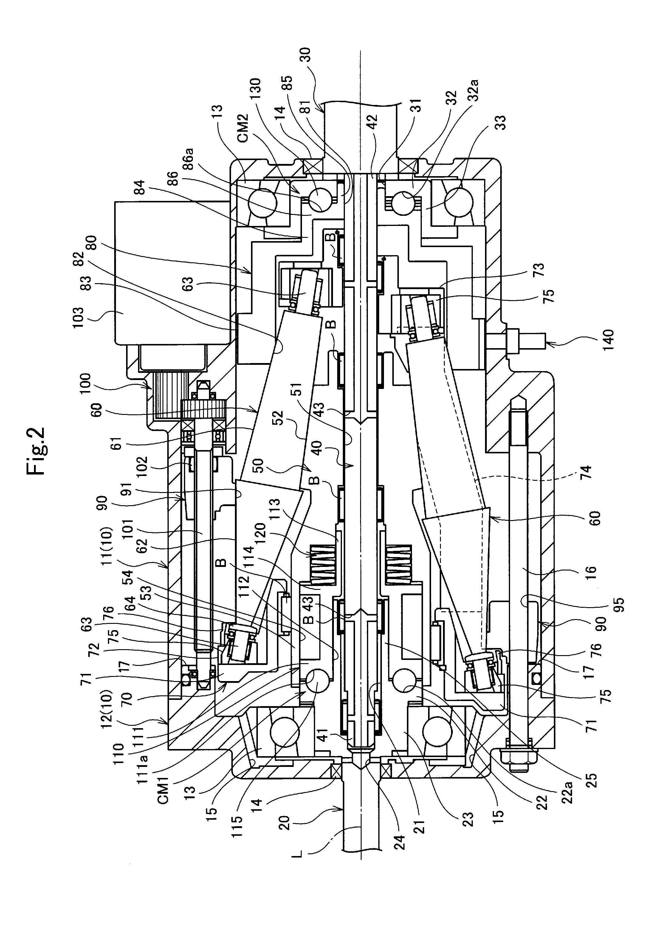 Continuously variable transmission device