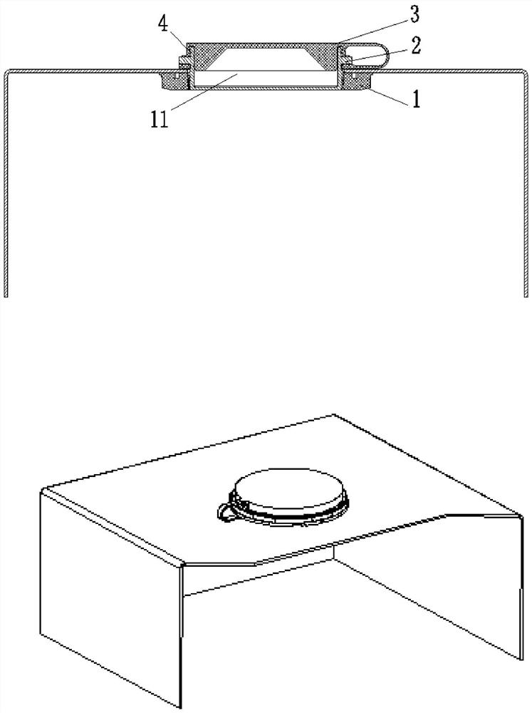 Pressure relief device for outdoor sealed electrical box body