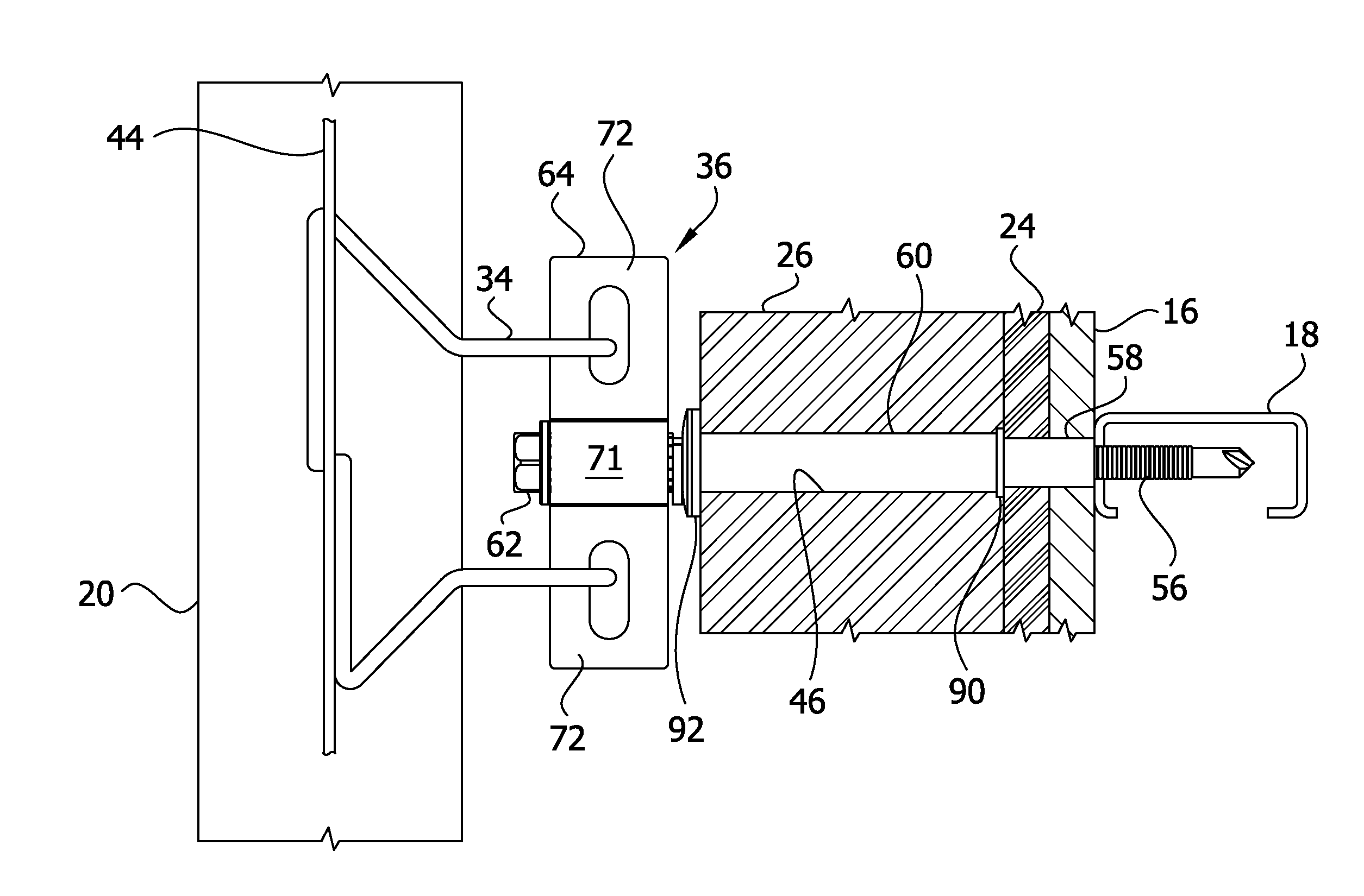 Anchor with angular adjustment