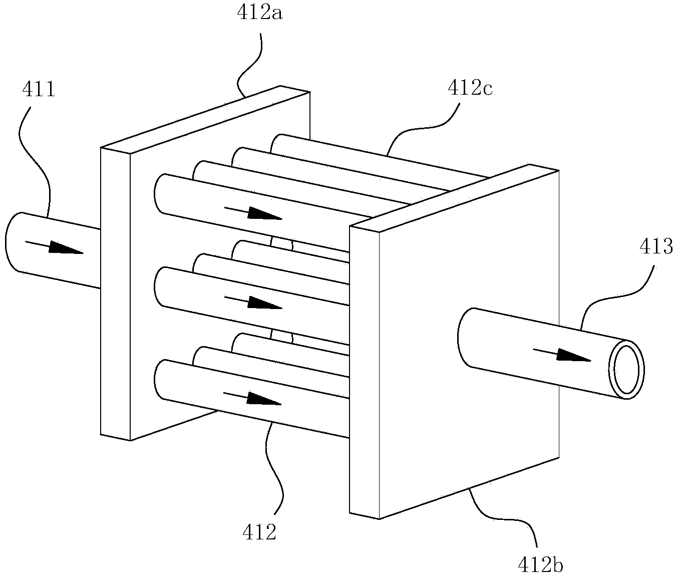 Flue-gas purifying system of incineration furnace