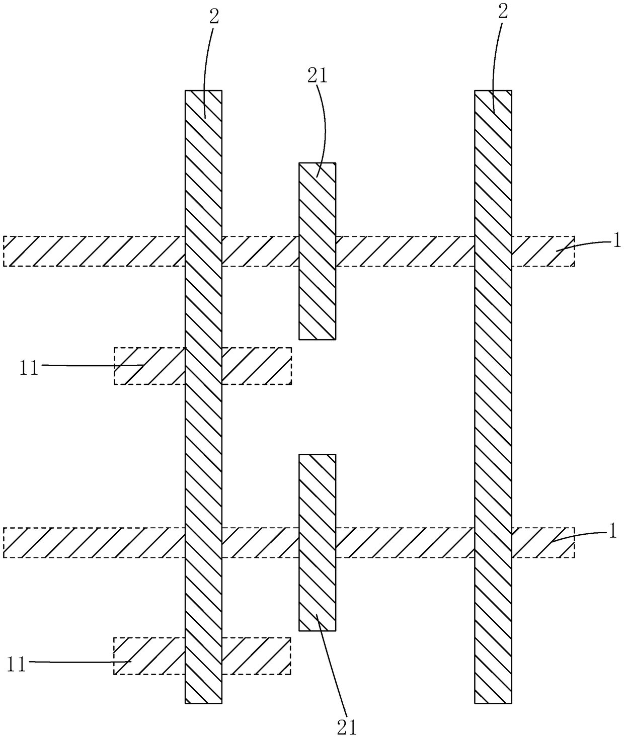 Array substrate structure and array substrate disconnection repair method