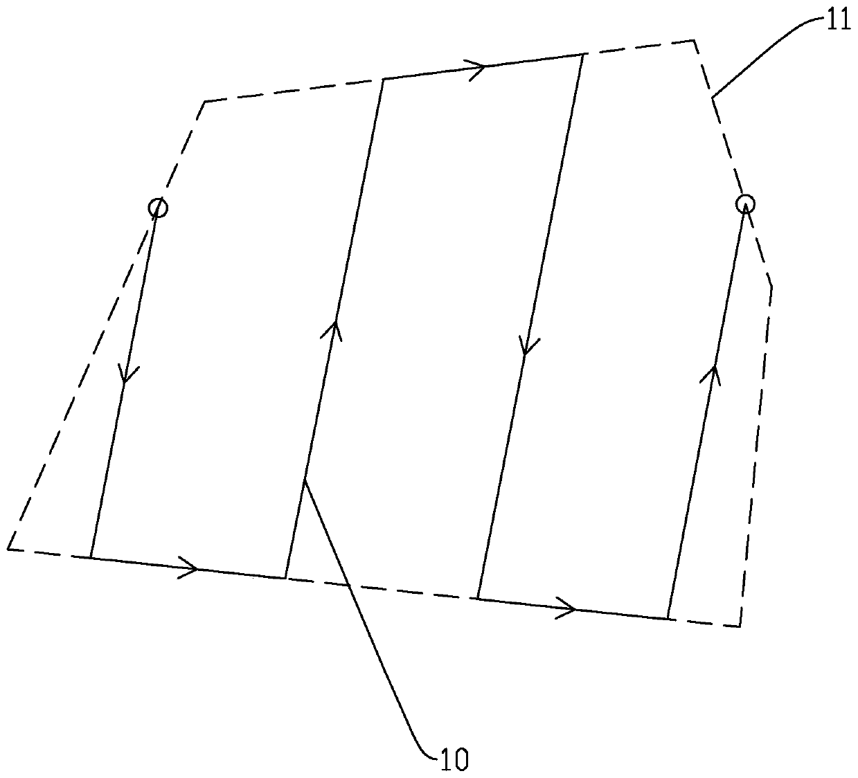 Flight control method for turning path of plant protection unmanned aerial vehicle