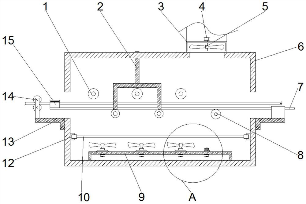 Drying device for cable processing