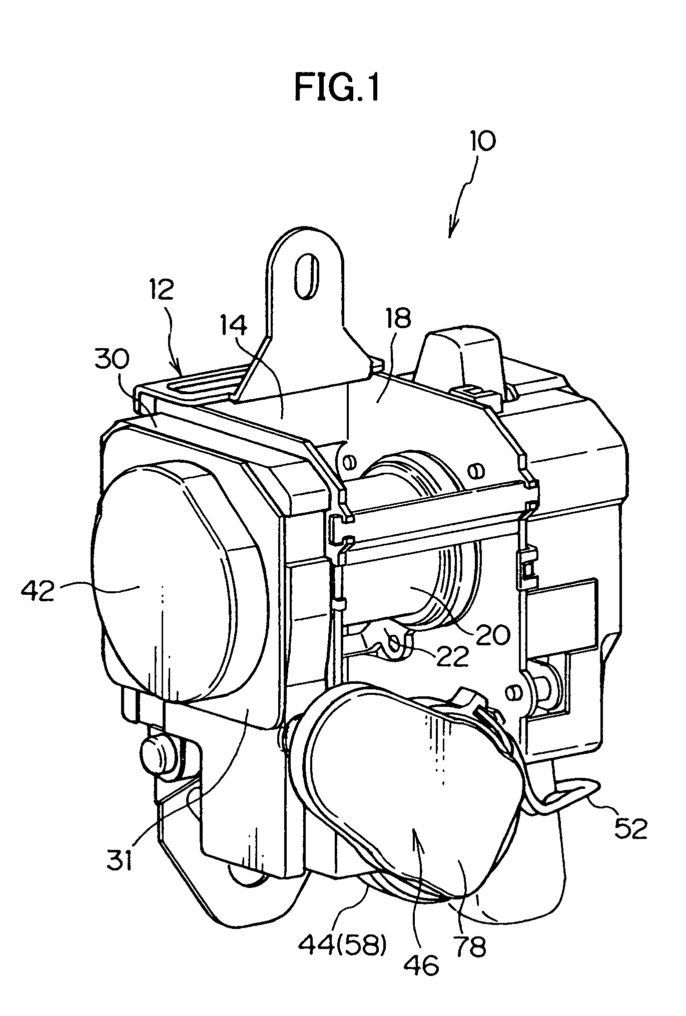 Webbing take-up device