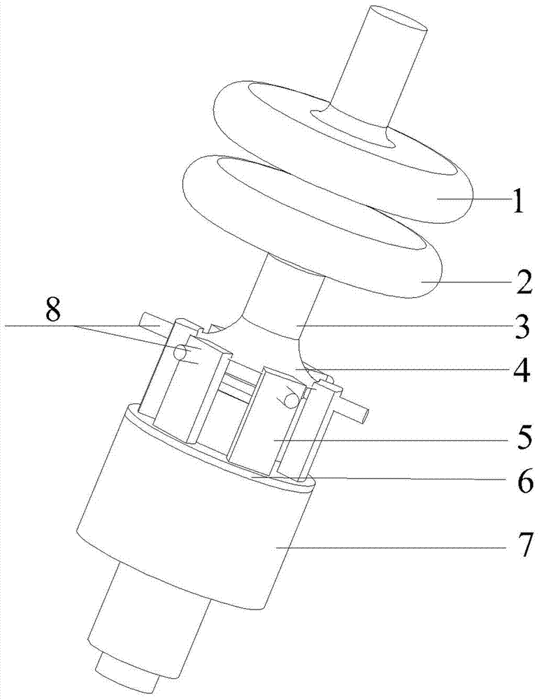 Electrode structure with rotation on-off