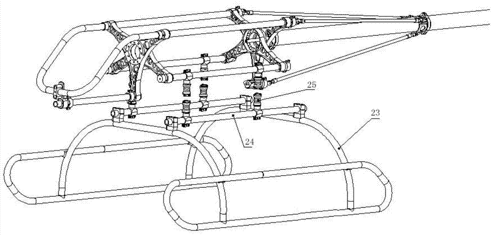 Upper beam, helicopter body and helicopter using the upper beam