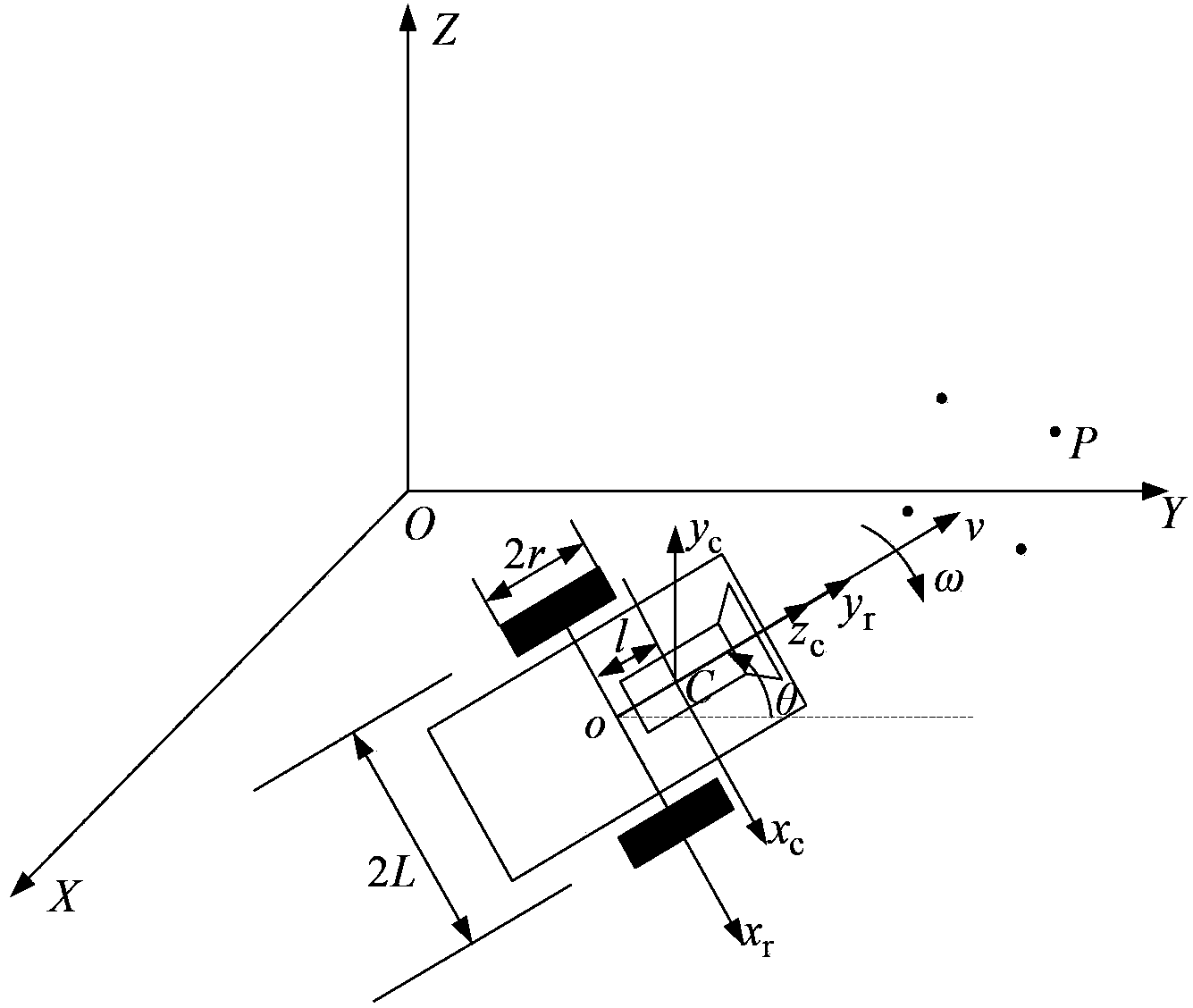 Intelligent trolley 2.5-dimensional visual servo control method based on nonlinear model prediction