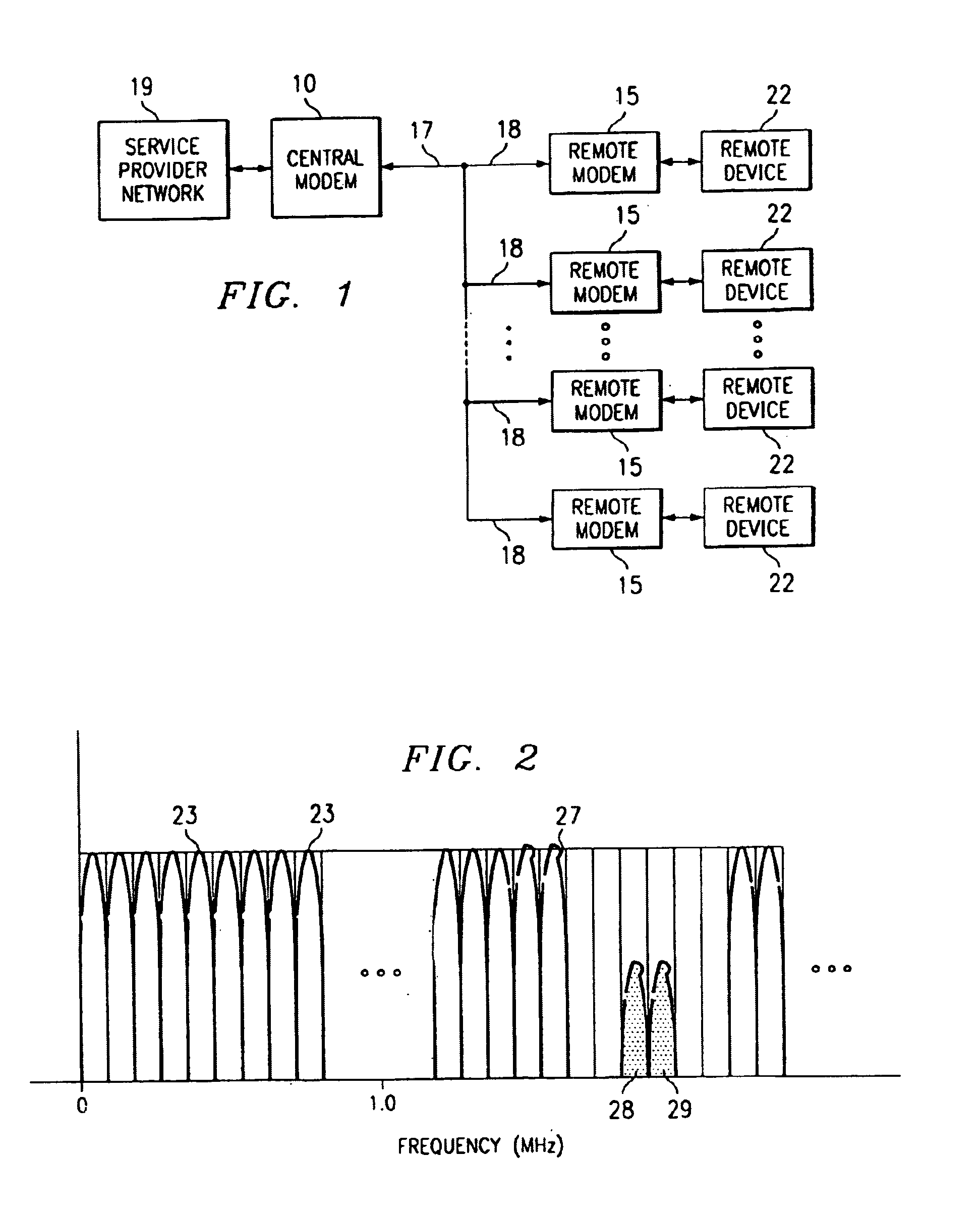 Method and apparatus for coordinating multi-point to point communications in a multi-tone data transmission system