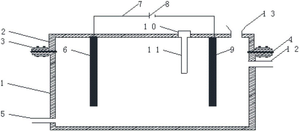 Electrochemical microorganism autotrophic nitrogen removal sewage treatment method and system