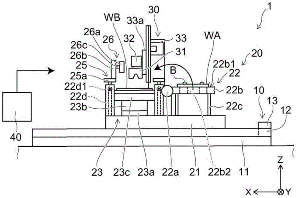 Display device manufacturing device and display device manufacturing method