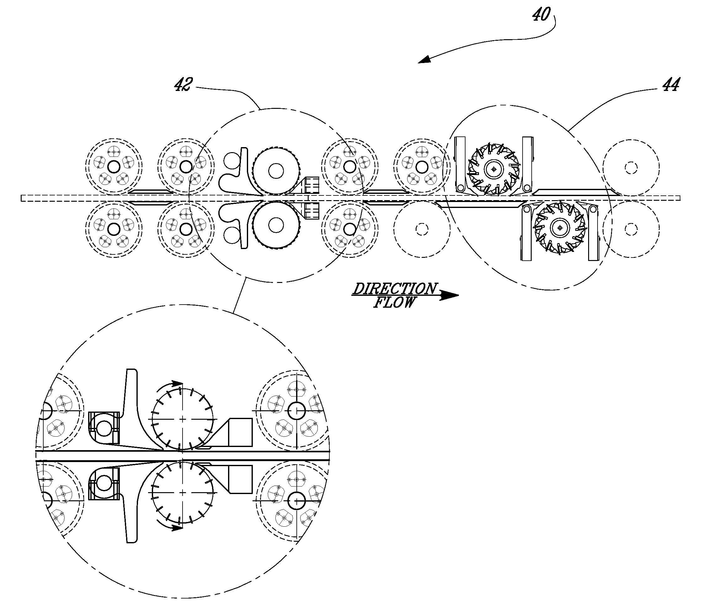 Floor planks production machines and method