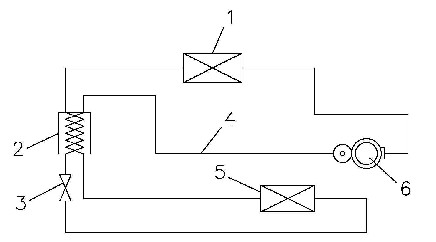 Backheating method and backheating structure for heat pump air conditioner