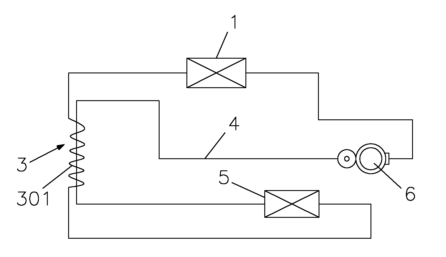 Backheating method and backheating structure for heat pump air conditioner