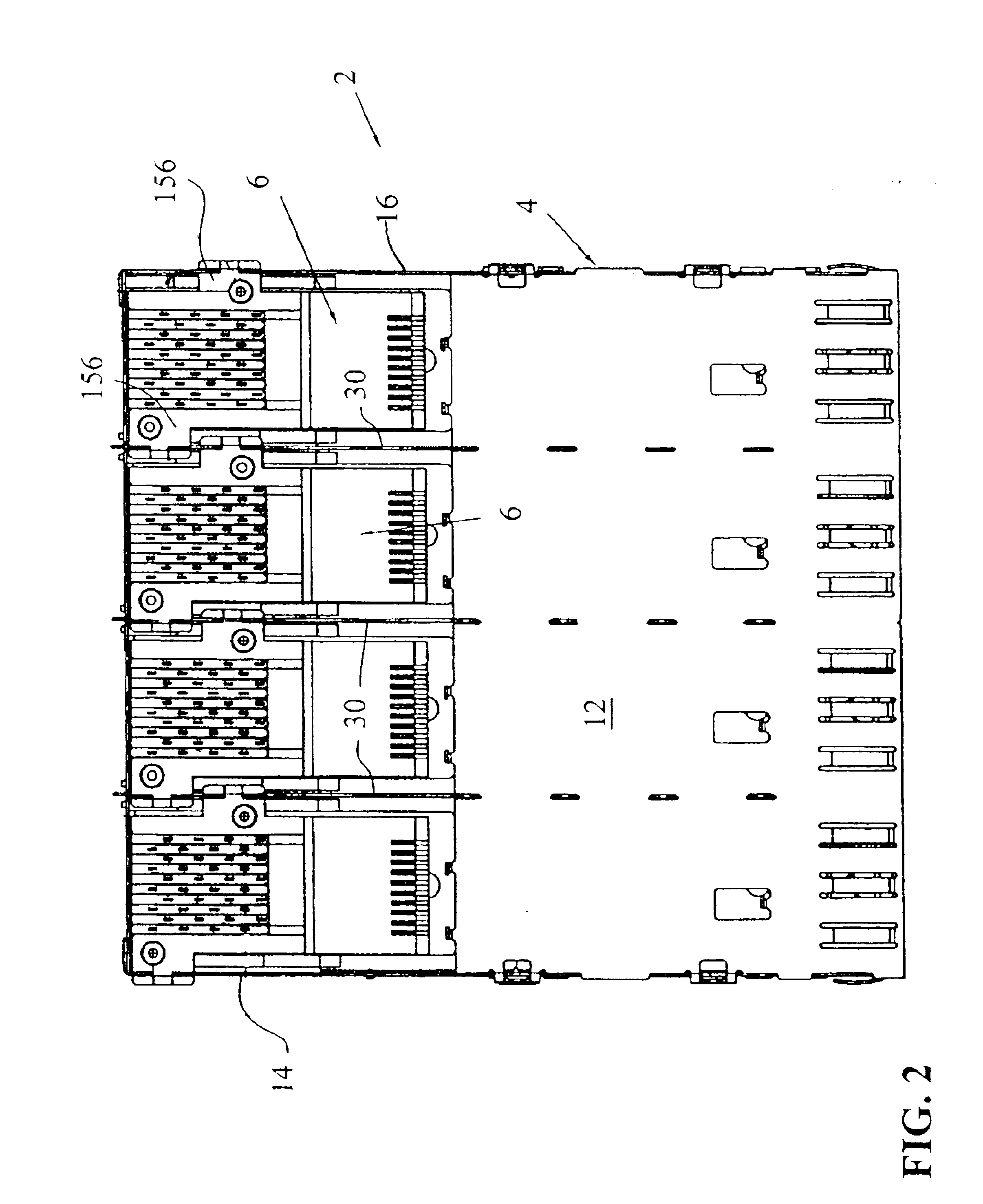 Stacked SFP connector and cage assembly