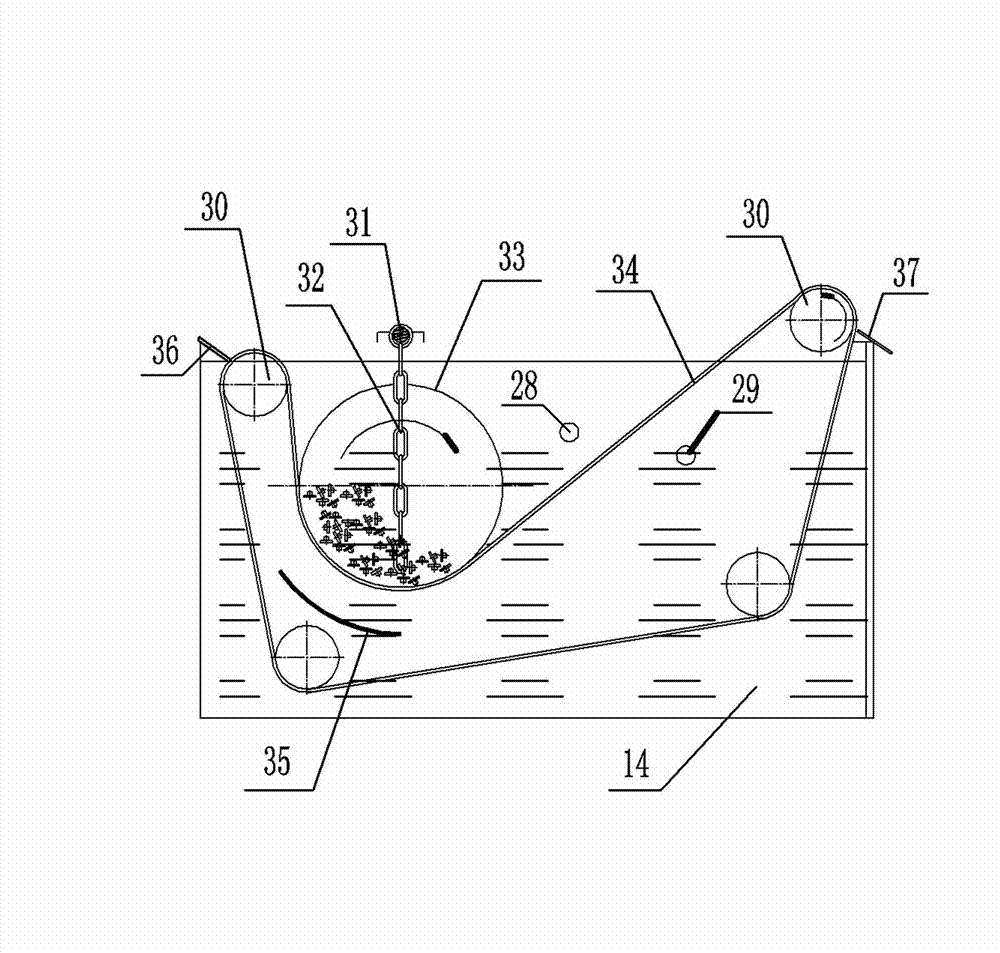 High-efficiency barrel plating washing system