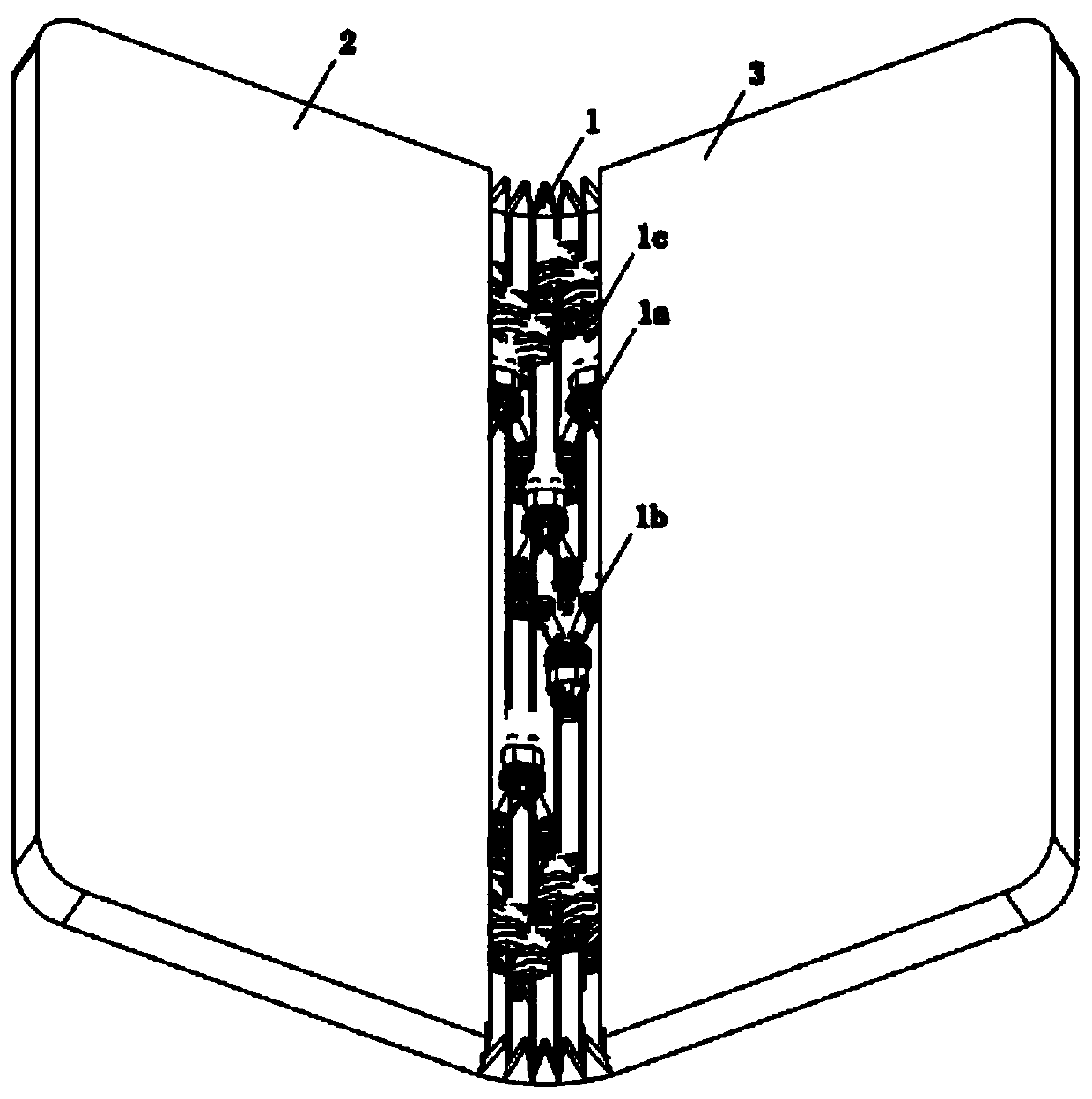 360-degree connecting rod hinge and mobile terminal