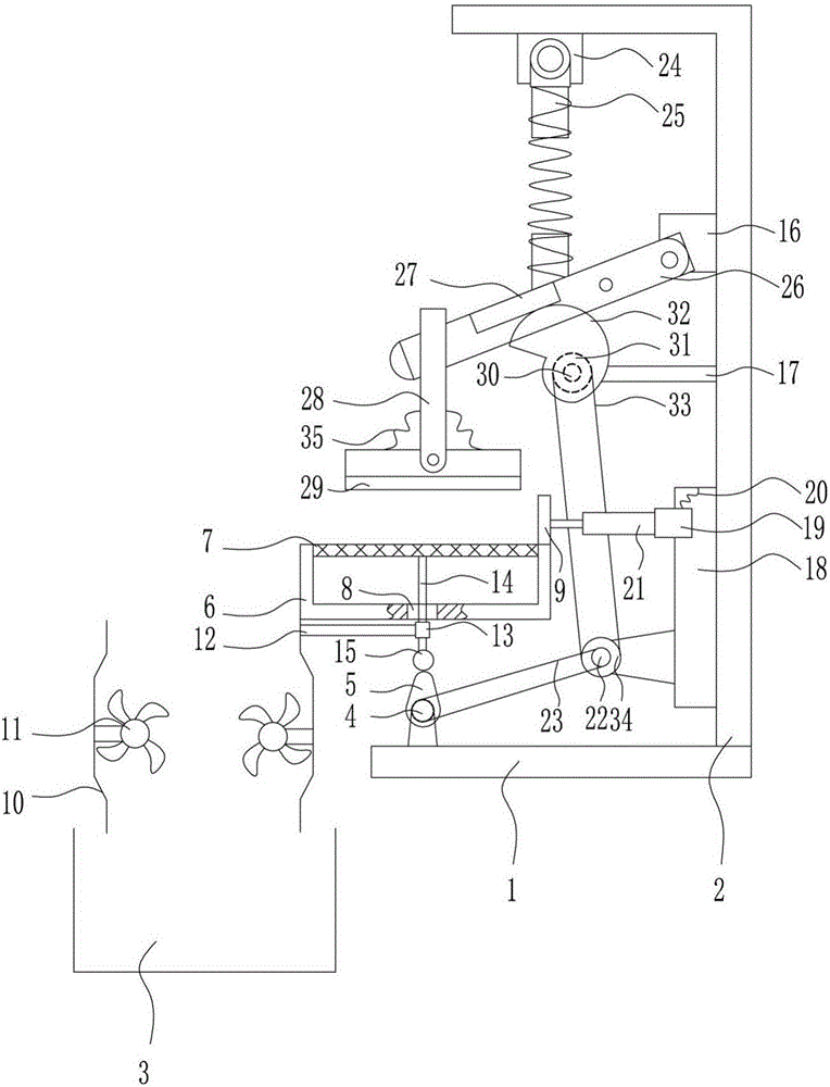 Grass cutting device used in animal husbandry