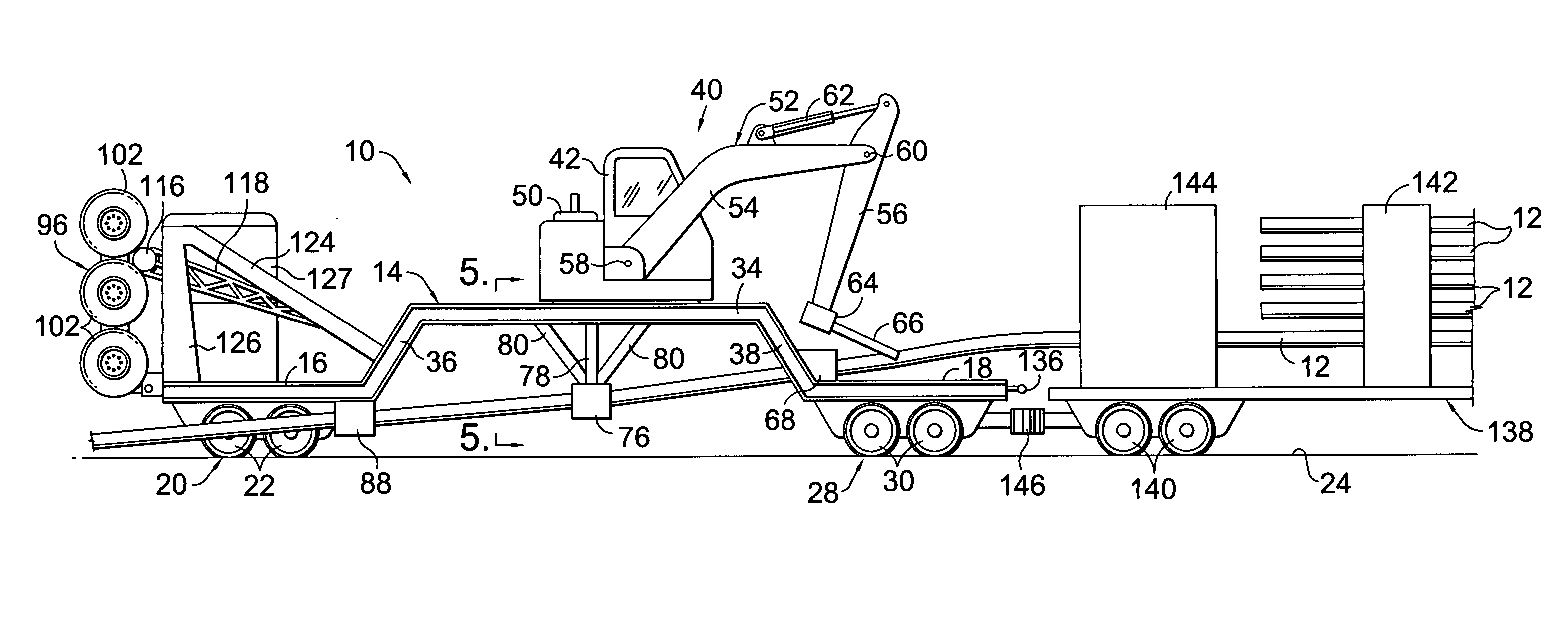 Method and apparatus for unloading ribbon rails from rail cars