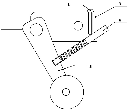 Test paper bag sealing label pressing device