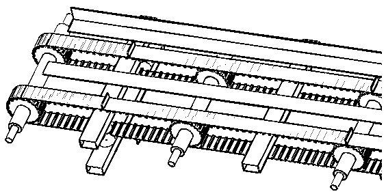 Test paper bag sealing label pressing device