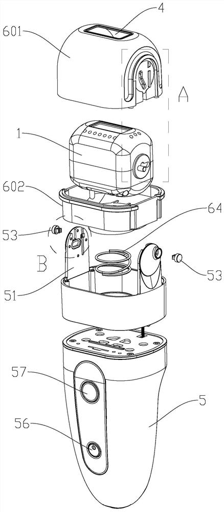 A visual beauty instrument with rotatable head