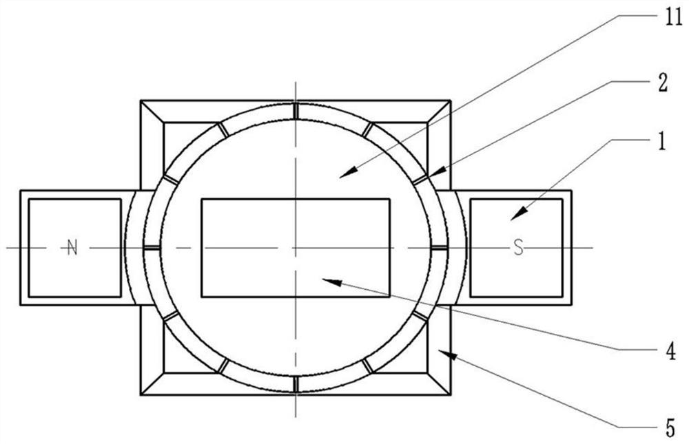 An observation device based on the trajectory of magnetic particles under variable magnetic field