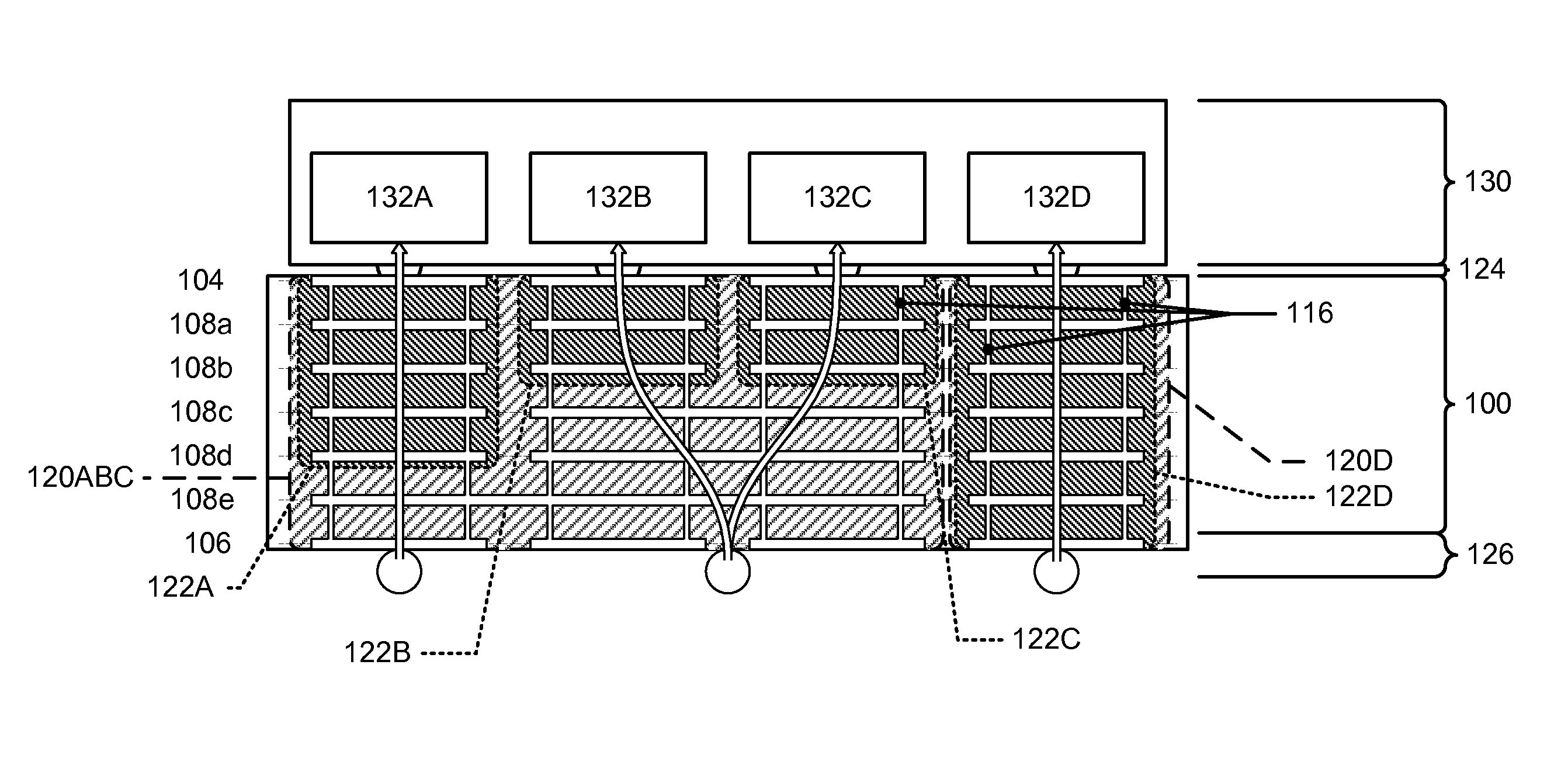 Package substrate with current flow shaping features