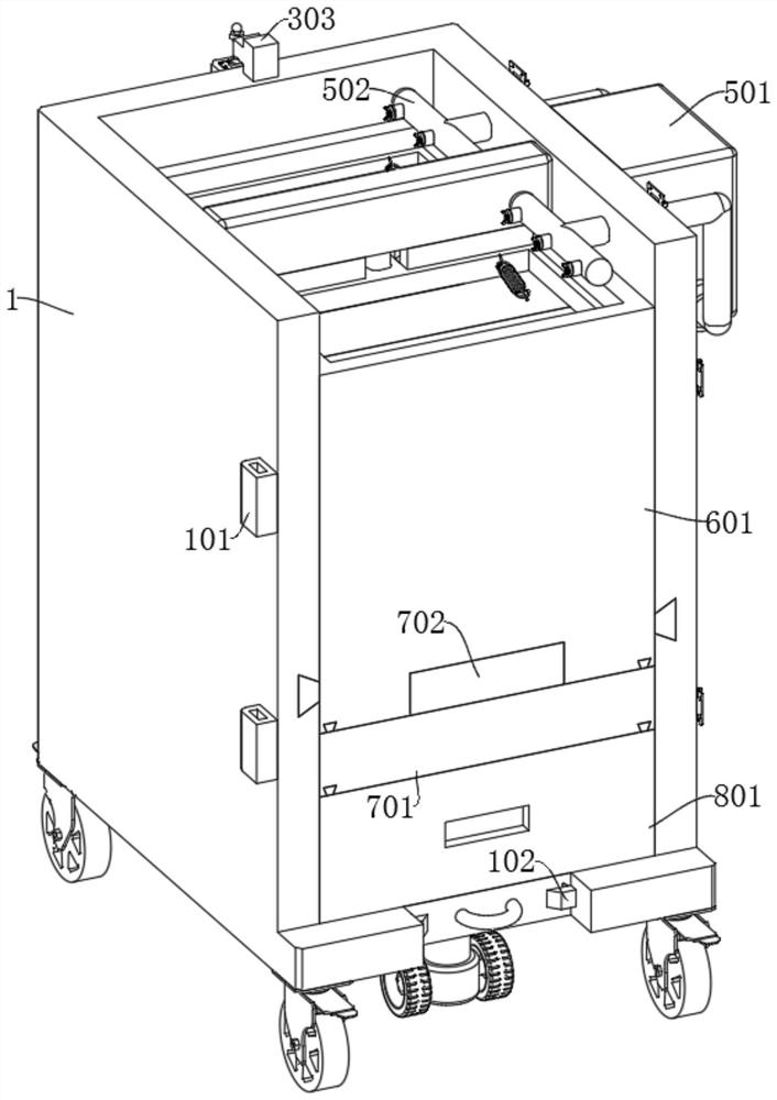 Operating room nursing waste collection device convenient to clean