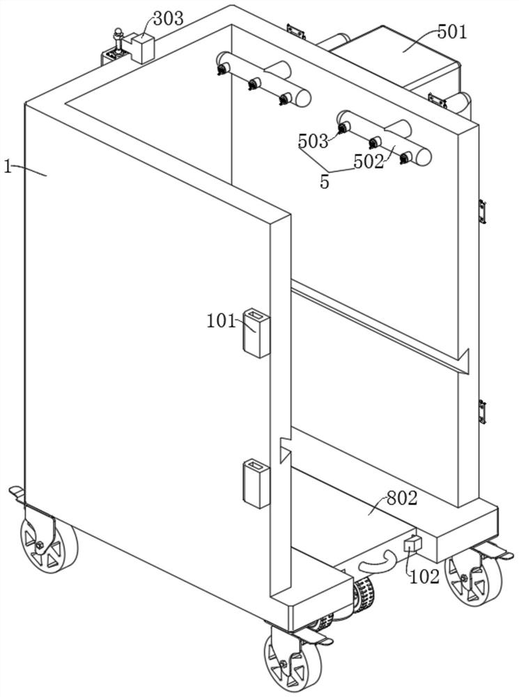 Operating room nursing waste collection device convenient to clean