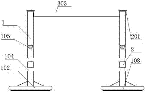 Stable retractable rail