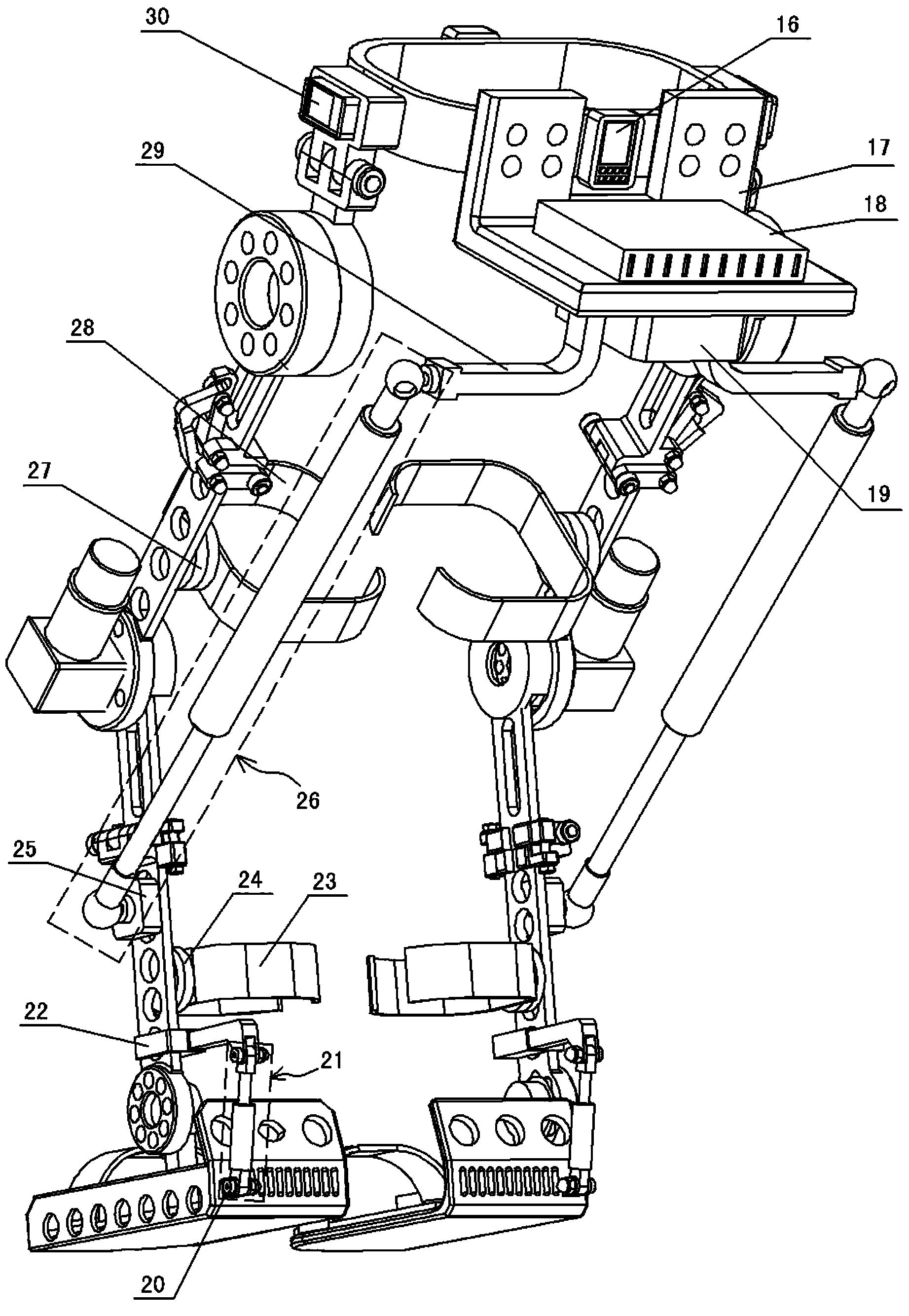 Method for folding wearable lower limb assisting robots