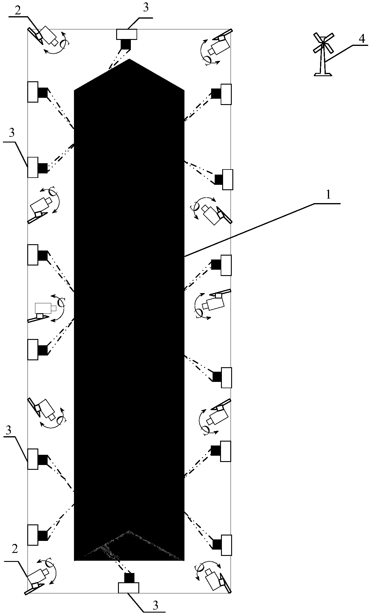 Video technology based real time stockyard airborne dust detection and intelligent watering dust depositing device and method