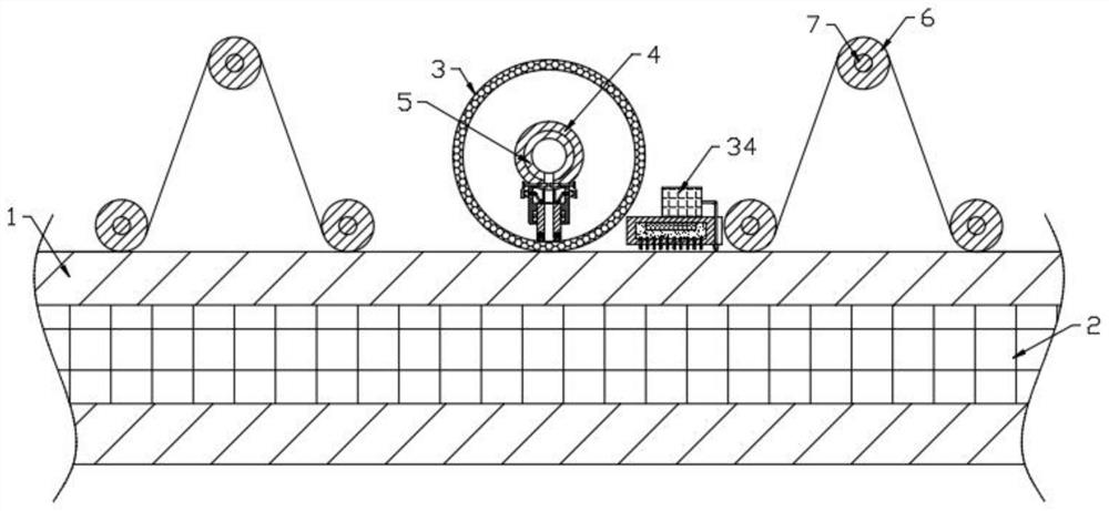 Roller type textile printing device