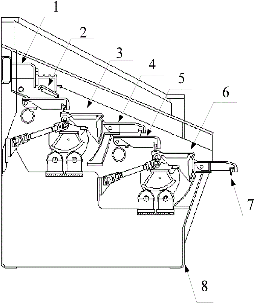 Multistage hydraulic mechanical garbage incinerator