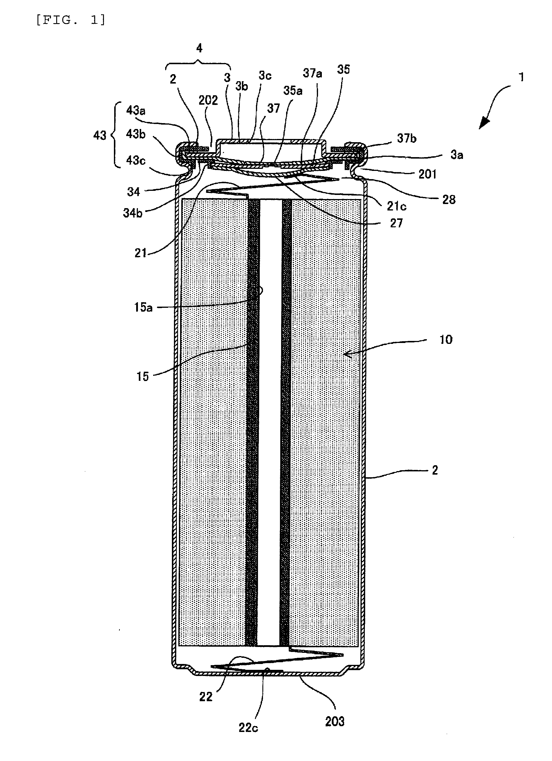 Cylindrical secondary battery