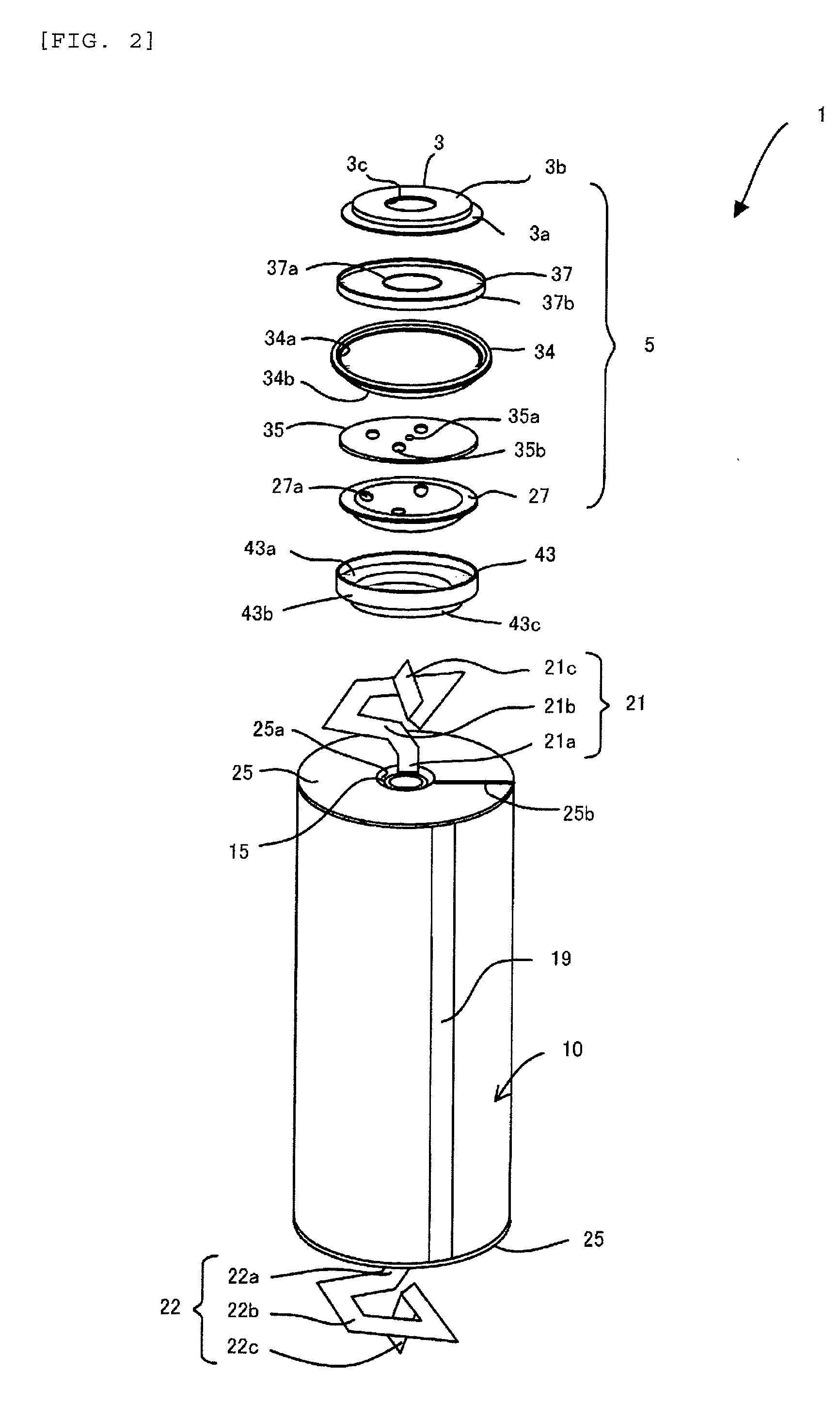 Cylindrical secondary battery