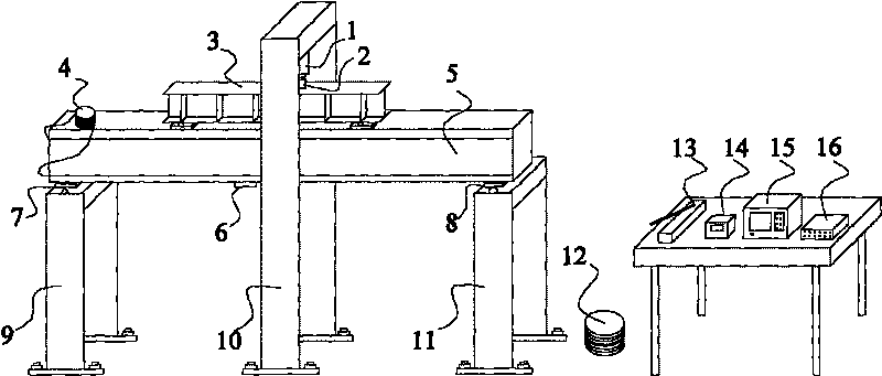 Calibration method and device of embedded-type long-distance optical fiber sensor