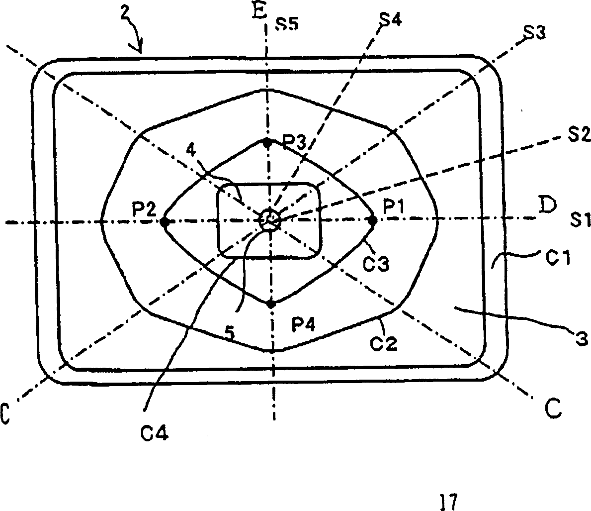 Glass bulb for cathode ray tube